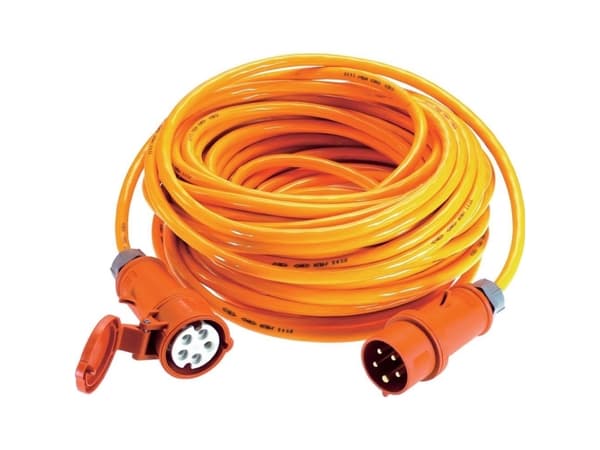 ace - Schwabe 59625 Power Extension Cable 16 A Orange 25.00 m
