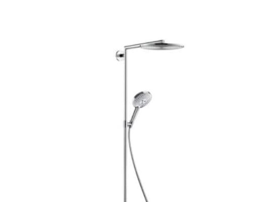 HANSGrohe Raindance Select S300 1Jet dusjsystem, termostat for veggmontering, horisontal Ø460mm dusjarm, Ø120mm hånddusj og Ø300mm takdusj