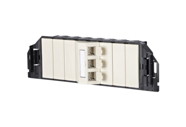 BTR NETCOM 130B11S30301-E, RJ-45, 6a, Pärlemorfärgad, Vit, 73 mm, 54,5 mm, 244 mm