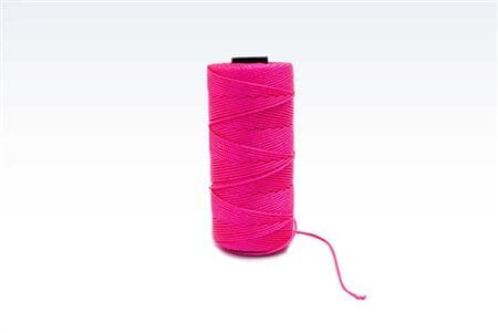 Mursnor 6/8 3-slået i pink nylon 100g 1,2mmx120m. Brudstyrke 50kg