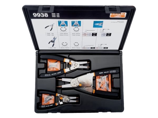 Bahco 9938, Tångset, Svart, Orange, 1,64 kg
