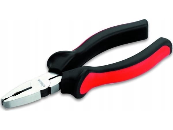 Cimco 10 0352, Kombinasjonstang, Sjokkresistent, PU plastikk, Stål, Plast, Sort, Rød, 160 mm