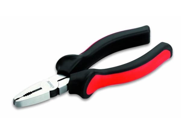 Cimco 10 0352, Kombinasjonstang, Sjokkresistent, PU plastikk, Stål, Plast, Sort, Rød, 160 mm