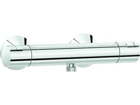 DAMIXA Thermixa Zero termostatarmatur med bruserafgang ½" ned og eksklusiv forskruninger og rosetter