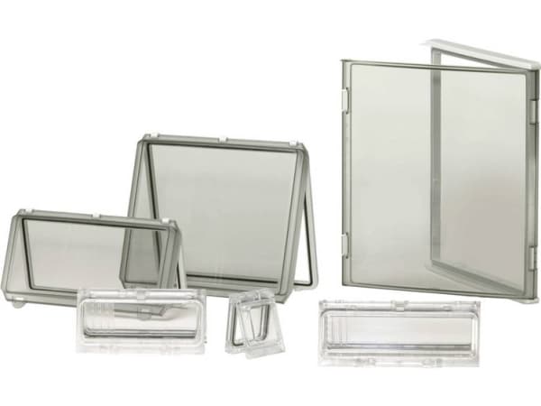 Fibox EKT 30-T-3FSH Kotelon kansi Läpinäkyvä kansi (L x S x K) 580 x 280 x 30 mm Polykarbonaatti Harmaanvalkoinen (RAL 7035) 1 kpl 1 kpl