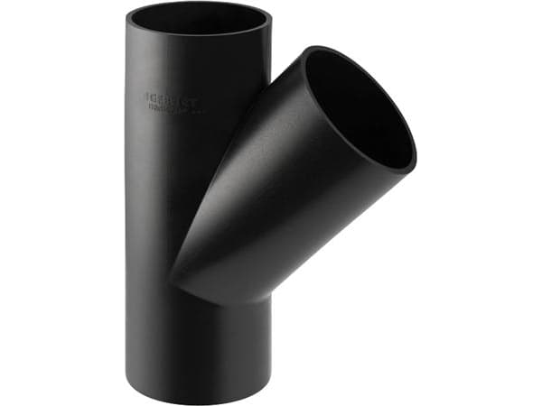 Geberit PEH grenrør 45 grader Ø 63 - 40 mm