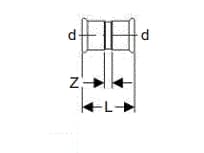 Geberit 22002, Hose connector, Carbon, Steel