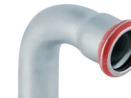 Geb. Mapress FZ bend.90° 54 - Geberit Mapress FZ taivutuskappale, jossa sisäkkäinen pää: 90° d54mm