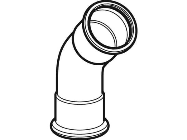 Geb. Mapress FZ bøjn 45° 42 - Geberit Mapress FZ bøjn. mf./mf.: 45° d42mm