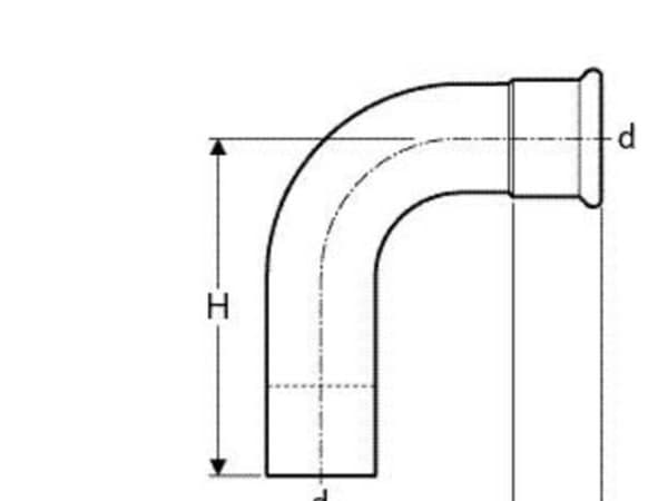 Geberit 30303, 90°, 53 mm, 33 mm, 61 mm