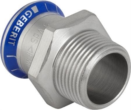 GEBERIT Siirtyminen ruostumaton 18-3/4 holkki / nippeli mapress