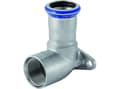 Miniatyrbilde 2 av 3: GEBERIT Dækvinkel rustfri 18 mm-1/2 muffe / muffe mapress