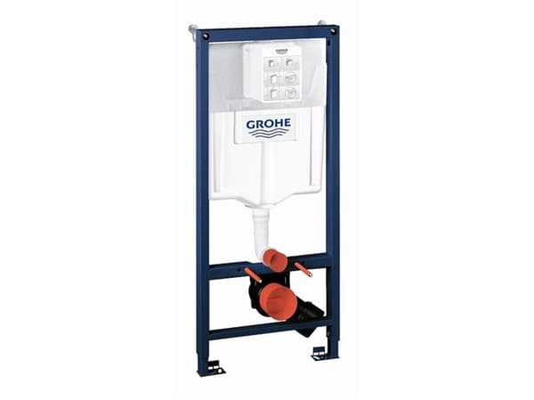 Grohe Rapid SL indbygningscisterne i højde 113 cm til hængeskål og beregnet for trykplader til lodret eller vandret montering