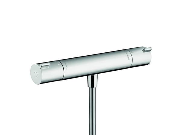 HANSGrohe Ecostat termostatarmatur med bruserafgang 1/2" ned og eksklusiv forskruninger og rosetter