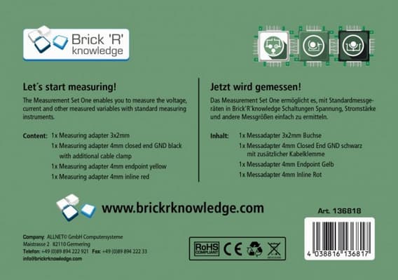 ALLNET 136818, Mittaussovitinsarja, Brick’R’knowledge, ALLNET