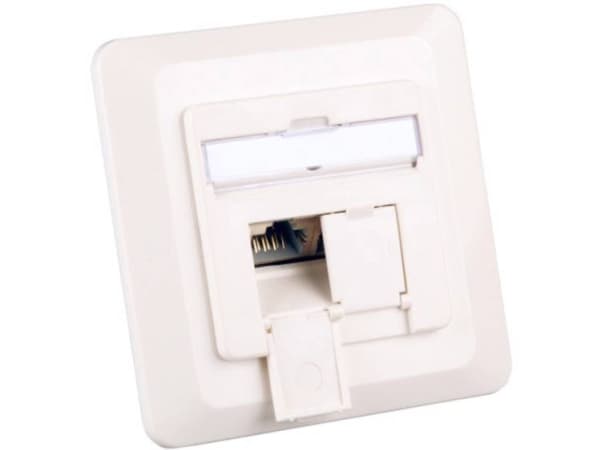 EFB Elektronik ET-25133.1V1, 2 x RJ-45, 6a, Valkoinen