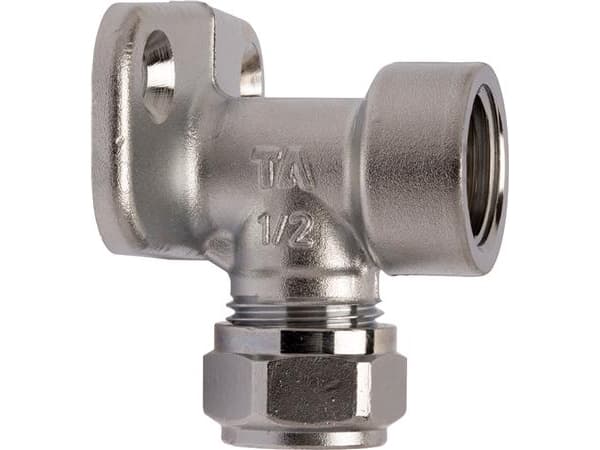 Dækvinkel 15mm 1/2" m chrom