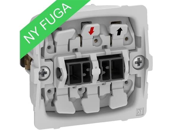 LAURITZ KNUDSEN FUGA 1-polig brytare 16A, utan lock.