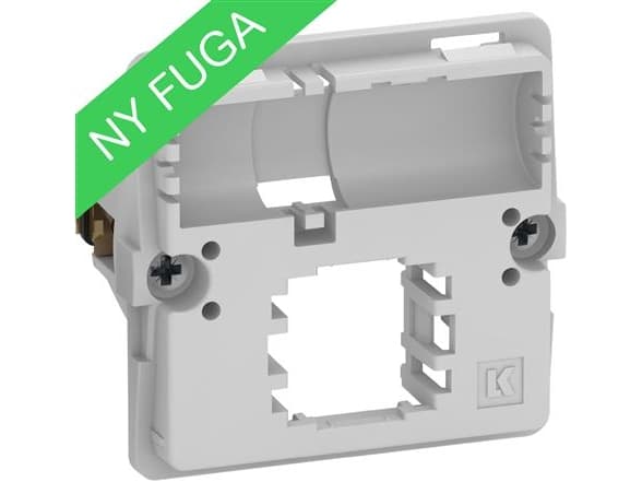 LAURITZ KNUDSEN Datauttag FUGA T1 - 1 modulinsats, för 1 Actassi-kontakt, levereras utan kontakt och lock