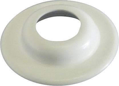 Bøsningskrave plast hvid 12 mm