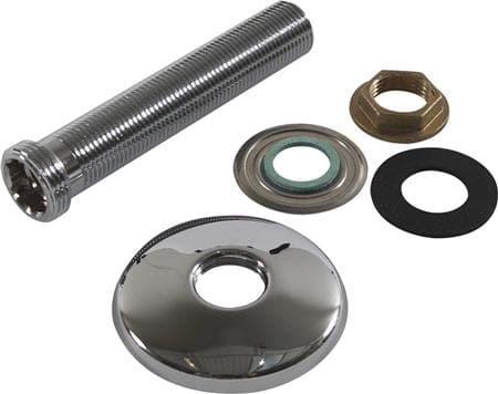Tillgangsstykke 120 mm ll 3/4" x 1/2" med roset Ø70
