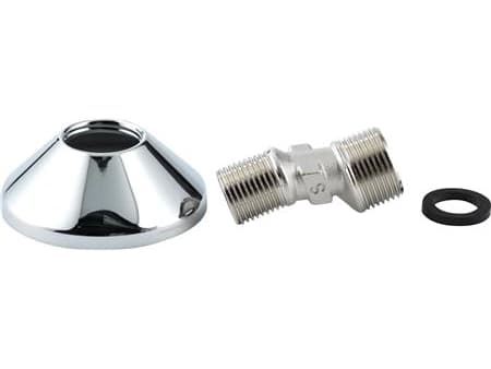 Excentrisk tilgangsstykke med roset 3/4"X1/2"