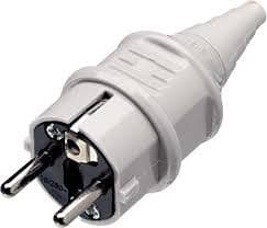 MENNEKES 10749, Tyyppi F, Harmaa, 2P+E, IP44, VDE, 230 V