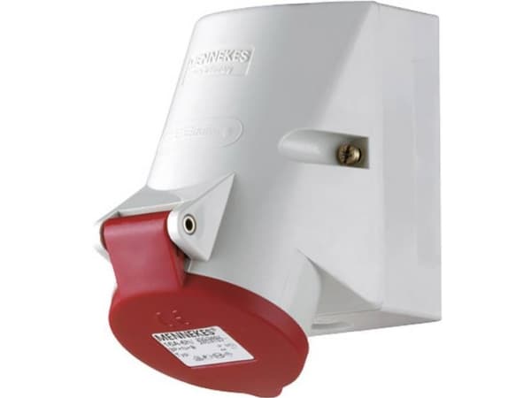 MENNEKES 3331, Rak, 400 V, Röd, Vit, IP44, 1 styck