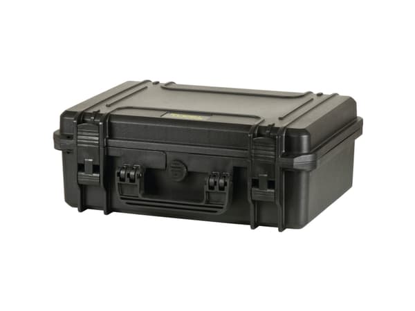 raaco FlightCase 4, Musta, Polypropeeni (PP), Kemikaalinkestävä, Kylmänkestävä, Pölynkestävä, Vesitiivis, 464 mm, 366 mm, 176 mm