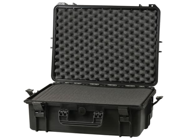 raaco FlightCase 5, Sort, Polypropylen (PP), Støvresistent, Motstandsdyktig mot kjemikalier, Vanntett, Kuldebestandig, 555 mm, 428 mm, 211 mm