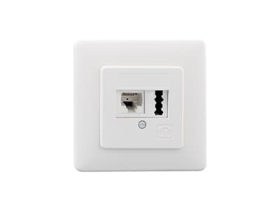 Rutenbeck 13311201, RJ-45, Valkoinen, 80 mm, 31 mm, 80 mm, 56 g Valkoinen