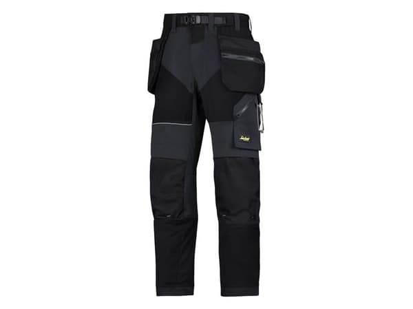Snickers arbejdsbuks str. 50 - sort stretch m/hylsterlommer - 6902