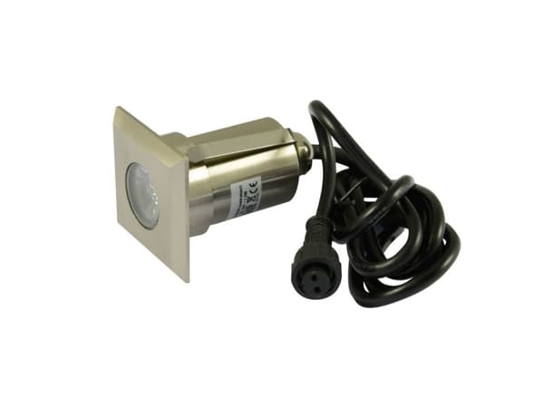 Synergy 21 LED innfelt spotlight ARGOS square inGC IP67 cw Sølv