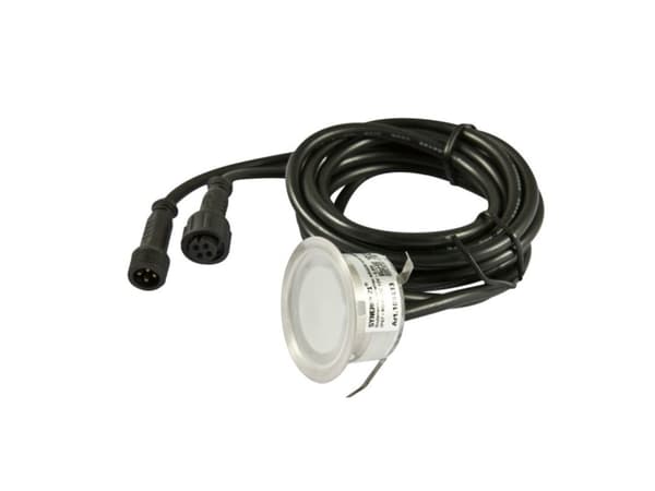 Synergy 21 LED innfelt spotlight ARGOS rund minimax IP67 RGB V2 Sølv