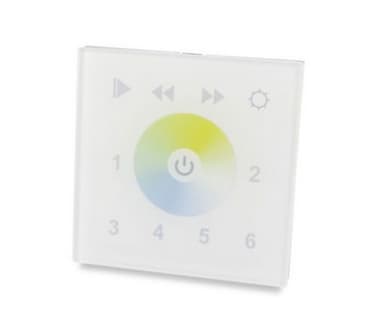 Synergy 21 LED-kontroller EOS 03 DMX512 dobbel hvit CCT veggknapp svart