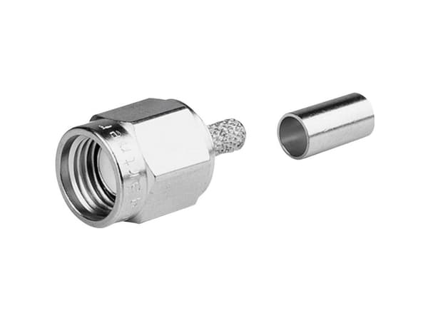 Telegärtner R-SMA straight plug crimp, RG-58C/U