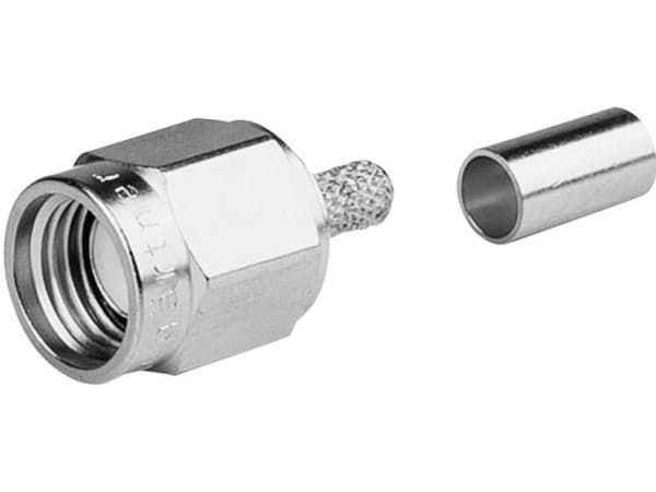 Telegärtner R-SMA straight plug crimp, RG-58C/U