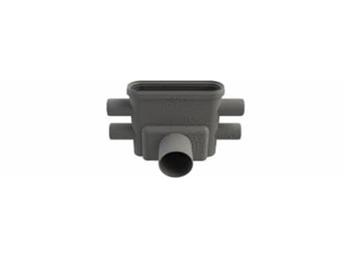 Unidrain-utloppshus Ø75 1413 - horisontellt med Ø40 mm sidoinlopp vattenlås