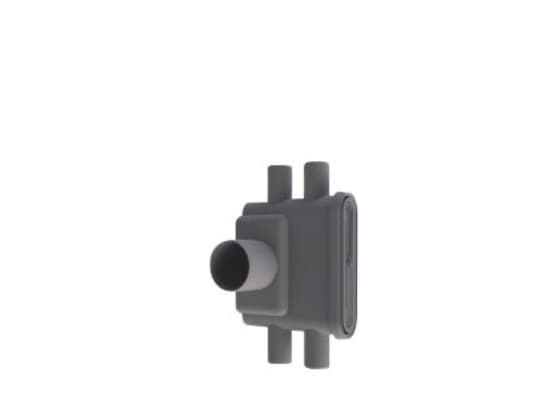 Unidrain-utloppshus Ø75 1413 - horisontellt med Ø40 mm sidoinlopp vattenlås
