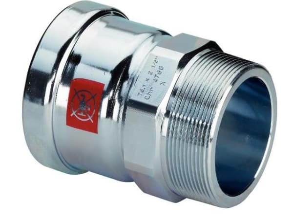 VIEGA PRESTABO XL OVERGANG d 76,1 x 2½" af galvaniseret stål SC-contur
