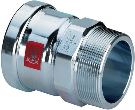 VIEGA PRESTABO XL OVERGANG d 76,1 x 2½" af galvaniseret stål SC-contur