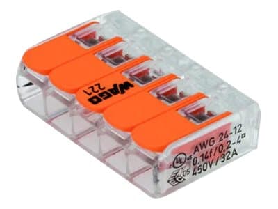 WAGO 5x0,2-4  MM2  transparent - (25 stk.)