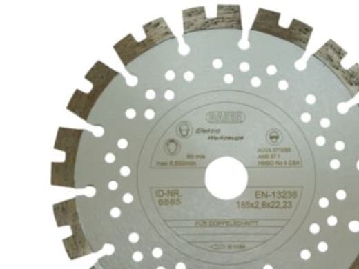 Baier diamantskiva ø185mm silver - Allround för betong och murverk. Ø185 mm för spårfräs