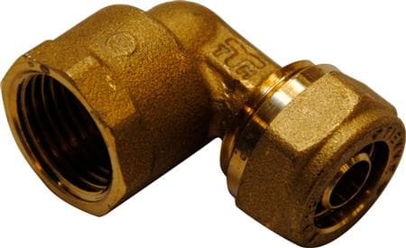 20mm - 1/2" vinkel med muffe pex