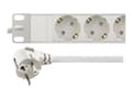 Miniatyrbilde 4 av 5: DELTACO GT-8527W - Flerkoplingslist (kan monteres i rack) - 3680 watt - inngang: power CEE 7/7 - utgangskontakter: 9 (CEE 7/4) - 2 m kabel - hvit