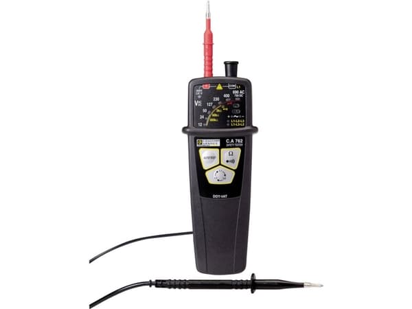Chauvin Arnoux C.A 762 To-polet spændingstester CAT IV 600 V LED, Akustik