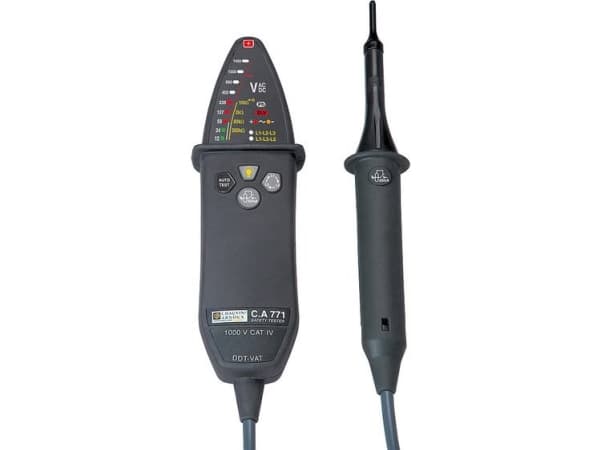 Chauvin Arnoux C.A 771 To-polet spændingstester CAT IV 1000 V Akustik, LED