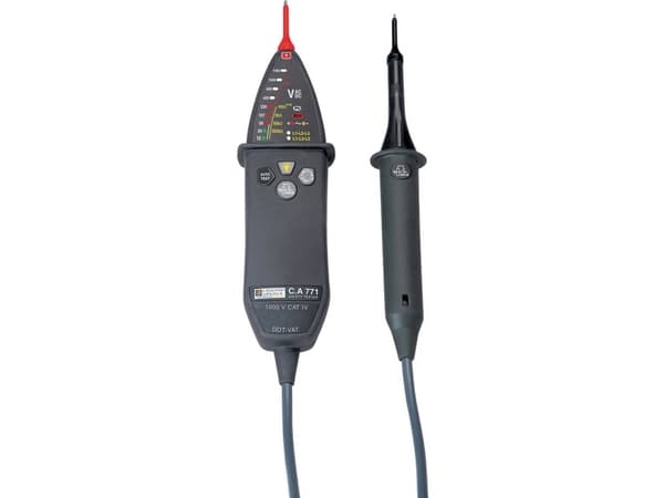 Chauvin Arnoux C.A 771 To-polet spændingstester CAT IV 1000 V Akustik, LED