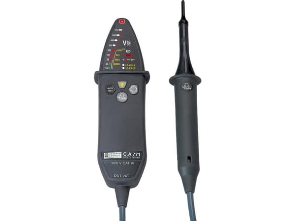Chauvin Arnoux C.A 771 IP2X Tvåpolig spänningsprovare CAT IV 1000 V LED, akustisk
