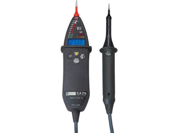 Chauvin Arnoux C.A 773 To-polet spændingstester CAT IV 1000 V Akustik, LED